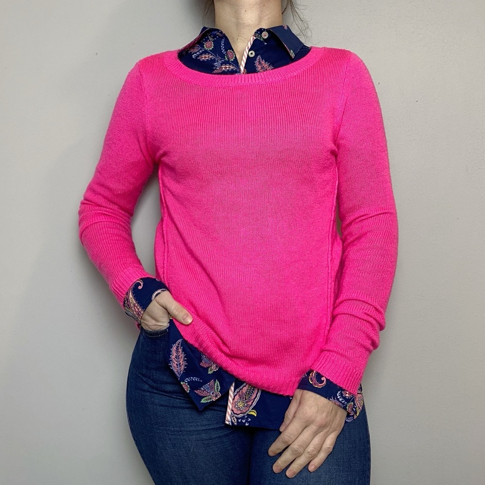 A&F Hot Pink Pullover Sweater